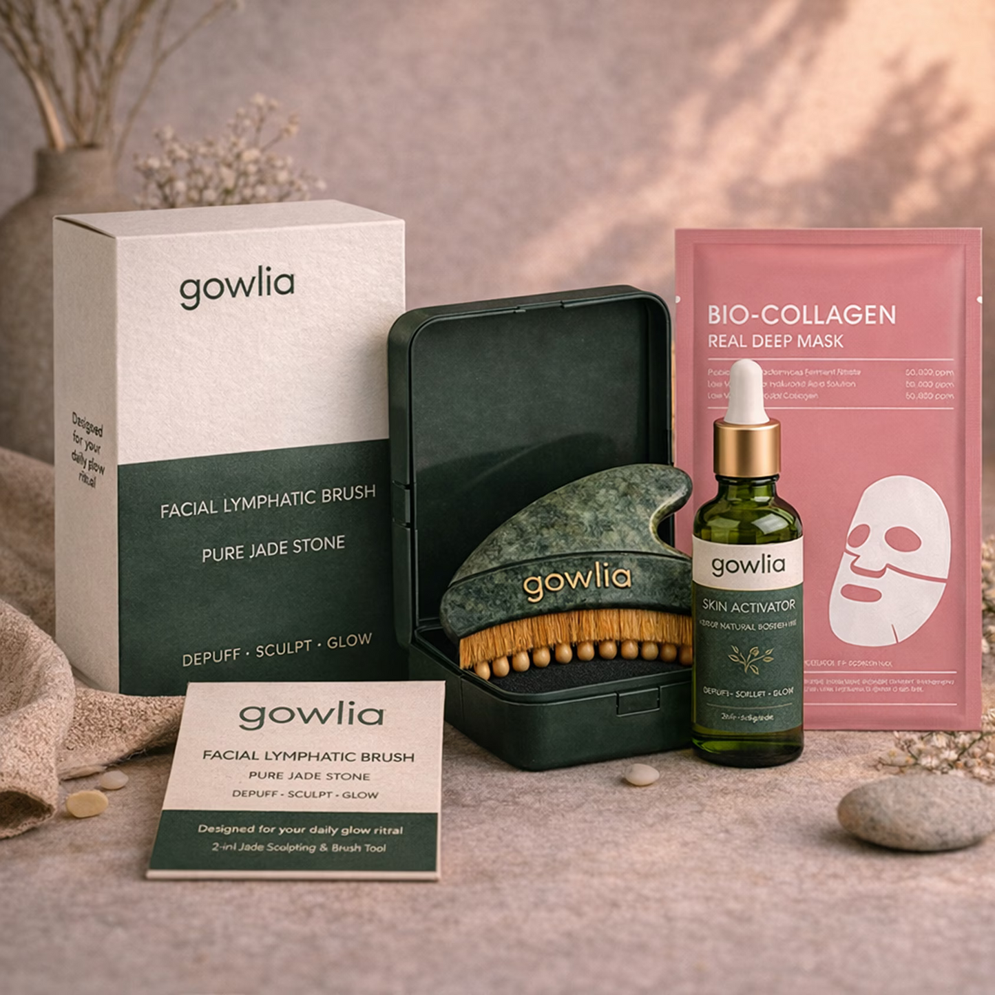 Gowlia Lymphatic Ritual — 100% Natural Jade